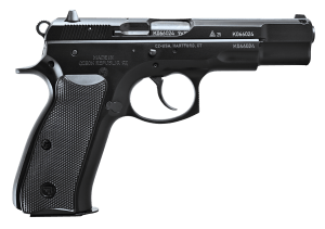 CZ-USA  75B 50th Anniversary Elite 9mm Luger 16+1 4.60" Black Barrel  Engraved 50th Anniversary/Serrated Slide  Black Polycoat Steel Frame w/Beavertail  Black Plastic Grip