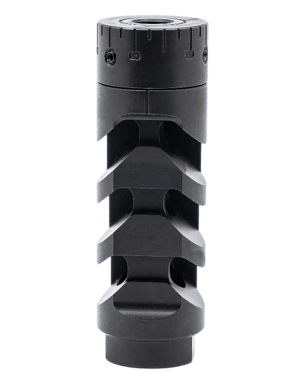 Armaspec ARM1932-BLK Muzzle Brake Harmonics-Tuner Black Stainless Steel 5/8x24 Threads 30 Cal