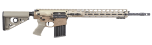Larue Tactical LTMRGGS65CM20FDELC 6.5 Creedmoor 20+1 20" Black Spiral Fluted Threaded Barrel Flat Dark Earth Aluminum Receiver Picatinny Rail Receiver M-LOK Handguard Larue R.A.T Black Polymer Stock  A-PEG Grip