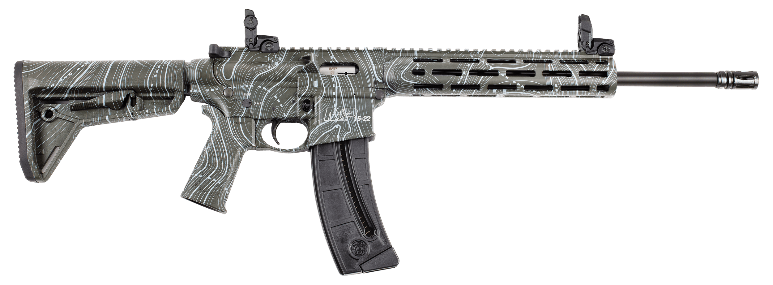 Smith & Wesson 14469 M&P15-22 Sport 22 LR 25+1 16.50″ Black Threaded Barrel Overall OD Green Topographic Cerakote Polymer Receiver w/Picatinny Rail M-LOK Handguard Adj Magpul Moe SL Polymer Stock & Magpul MOE SL Grip Smith & Wesson 14469 M&P15-22 Sport 22 LR 25+1 16.50″ Black Threaded Barrel Overall OD Green Topographic Cerakote Polymer Receiver w/Picatinny Rail M-LOK Handguard Adj Magpul Moe SL Polymer Stock & Magpul MOE SL Grip