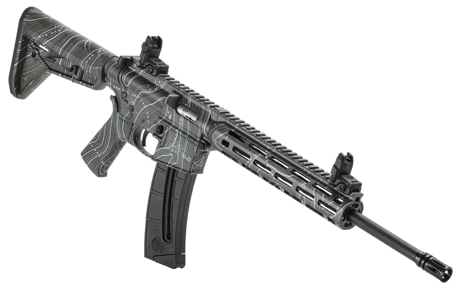 Smith & Wesson 14469 M&P15-22 Sport 22 LR 25+1 16.50″ Black Threaded Barrel Overall OD Green Topographic Cerakote Polymer Receiver w/Picatinny Rail M-LOK Handguard Adj Magpul Moe SL Polymer Stock & Magpul MOE SL Grip Smith & Wesson 14469 M&P15-22 Sport 22 LR 25+1 16.50″ Black Threaded Barrel Overall OD Green Topographic Cerakote Polymer Receiver w/Picatinny Rail M-LOK Handguard Adj Magpul Moe SL Polymer Stock & Magpul MOE SL Grip