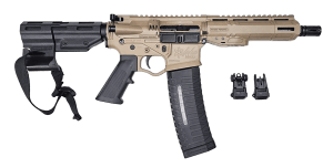 ATI ATIGAX5567MLCFDE30 Alpha Maxx  5.56 NATO 30+1 7.50" Black Threaded Barrel  Flat Dark Earth Receiver w/Picatinny Rail  M-LOK Handguard  Black Polymer Brace  A2 Grip