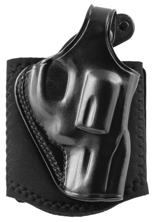 Galco AG286RB Ankle Glove  Size Fits Ankles up to 13" Black Leather Hook & Loop Compatible w/Glock 26/27Gen3-5/Glock 33 Right Hand