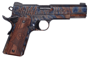 Iver Johnson Arms EAGLECC Eagle Gen2 CC Government 45 ACP 8+1 5" Polished Black PVD Crowned Barrel  Color Case Hardened Steel Serrated Slide & Steel Frame w/Beavertail  Dymondwood Engraved w/Logo Grip