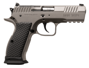 Sarsilmaz SAR7/24 7/24  Full Size 9mm Luger 17+1 4" Stainless Barrel  Matte Stainless Steel Optic Cut/Serrated Slide  Frame w/Beavertail & Picatinny Rail  Black Crosshatch G10 Grip  RMR/RMSc Footprint
