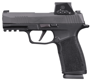 Sig Sauer 365XCA-9-BXR3-RXSL P365 XMacro w/Optic Compact 9mm Luger 17+1 3.70" Black Nitron Stainless Steel Serrated w/Optic Slide  Black Stainless Steel Frame w/Beavertail & Picatinny Rail  XMacro Polymer Grip  Sig ROMEO-X Compact Red Dot