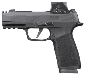 Sig Sauer 365XCA-9-COMP-RXSL P365 XMacro w/Optic Compact 9mm Luger 17+1 3.10" Black Nitron Stainless Steel Serrated w/Optic Slide  Black Stainless Steel Frame w/Beavertail & Picatinny Rail  XMacro Polymer Grip  Sig ROMEO-X Compact Red Dot