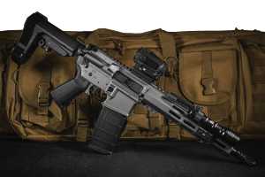 Shark Coast Tactical SCC04052GNB-P Grey Night Bundle 5.56 NATO 30+1 10.50" Threaded Nitride Barrel Gray Cerakote Aluminum Receiver w/Pic Rail M-LOK Handguard Black Polymer Magpul SL-K Stock & Grip Vortex Sprax Red Dot Streamlight ProTac Rail Light
