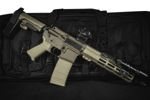 Shark Coast Tactical SCC05950KGRAS-P Knoll Grass Bundle 5.56 NATO 30+1 10.50" Melonite Threaded Barrel  2-Tone Green Cerakote Aluminum Receiver w/Pic Rail  M-LOK Handguard  Green Polymer Magpul SL-K Stock/Grip  StreamLight ProTac Rail Light  Vortex Sprax