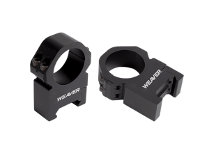 Weaver Mounts 48382 Precision  Black Aluminum 1" Tube High