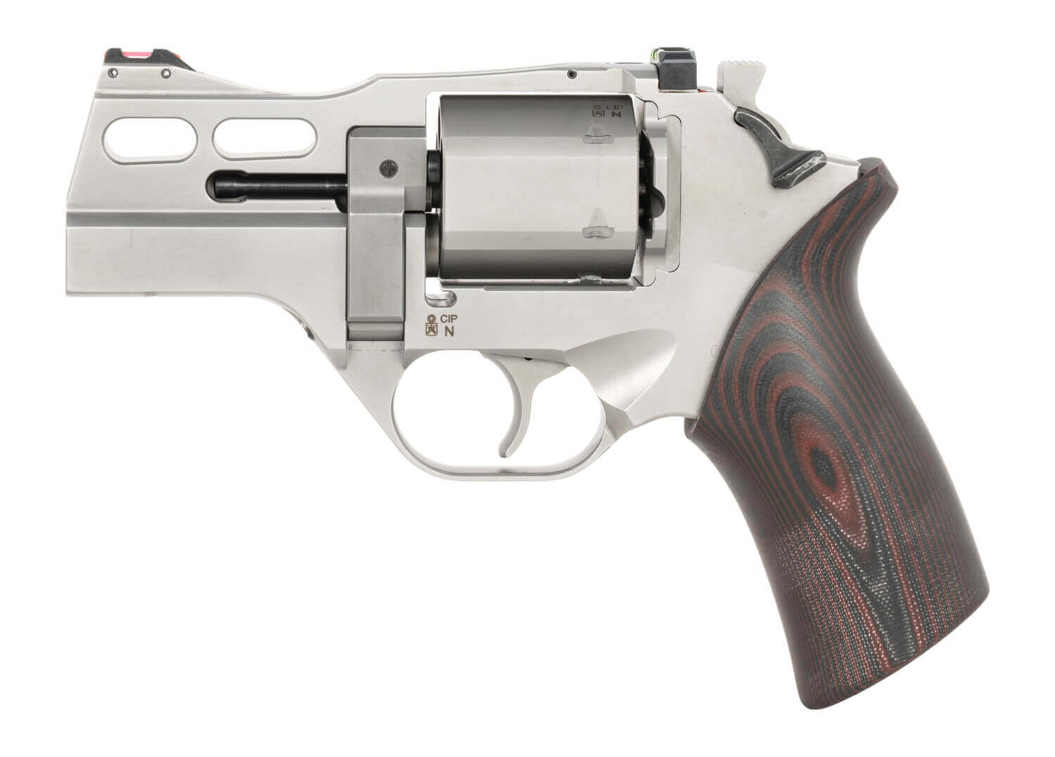 Chiappa Firearms CF340353 Rhino 30SARX *CA Compliant 357 Mag 6 Shot 3" Stainless Steel Barrel & Cylinder Stainless Alloy Frame Black/Red G10 Grip - Image 2
