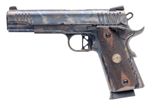 Chiappa Firearms 440235 1911 Superior Full Size Frame 45 ACP 8+1 5" Color Case Hardened Optic Ready/Serrated Slide & Frame   Walnut Grip  RMR/RMSc Footprint