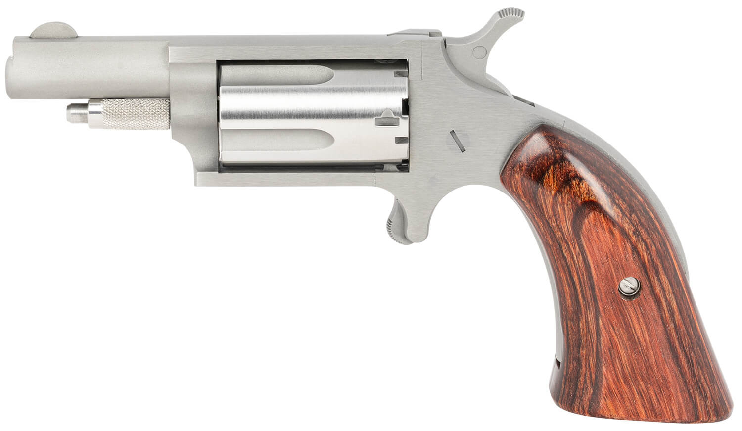 North American Arms 22MGBG Mini-Revolver 22 WMR 5 Shot 1.63" Barrel Stainless Steel Barrel/Cylinder/Frame Exclusive Wood Boot Grip - Image 2