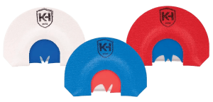 Knight & Hale KHT0206 HD Hen Mouth Call Attracts Turkey Red/White/Blue 3Pack