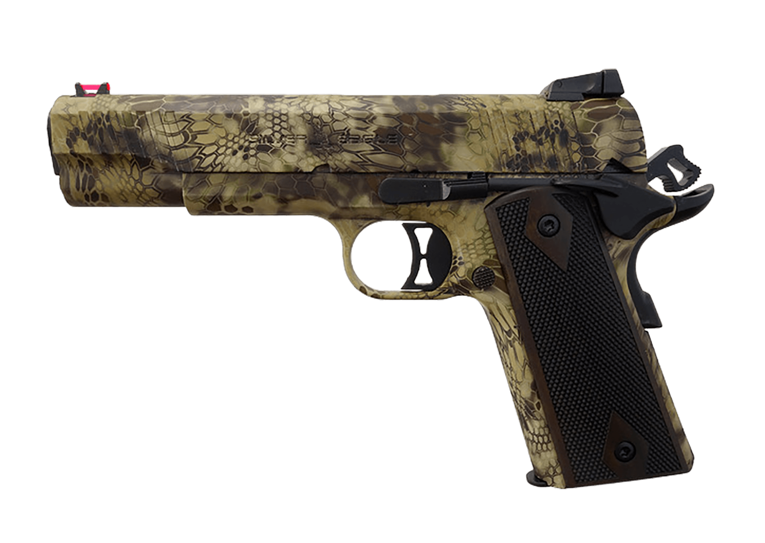 T R Imports 191145CM2 1911 45 ACP 7+1 KT Slide Camo Walnut Grip