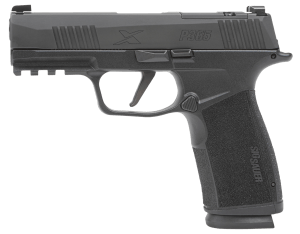 Sig Sauer 365XCA9BXR3MSMA P365X *MA Compliant Compact 9mm Luger 10+1 3.70" Black Carbon Steel Barrel  Black Nitron Stainless Steel Optic Ready/Serrated Slide & Frame w/Beavertail & Picatinny Rail  XMacro Polymer Grip  Shield RMSc Footprint