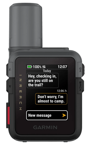 Garmin 0100338700 inReach Mini 3 Black/Gray Size Compact Sunlight-Readable/Transflective Color MIP Display