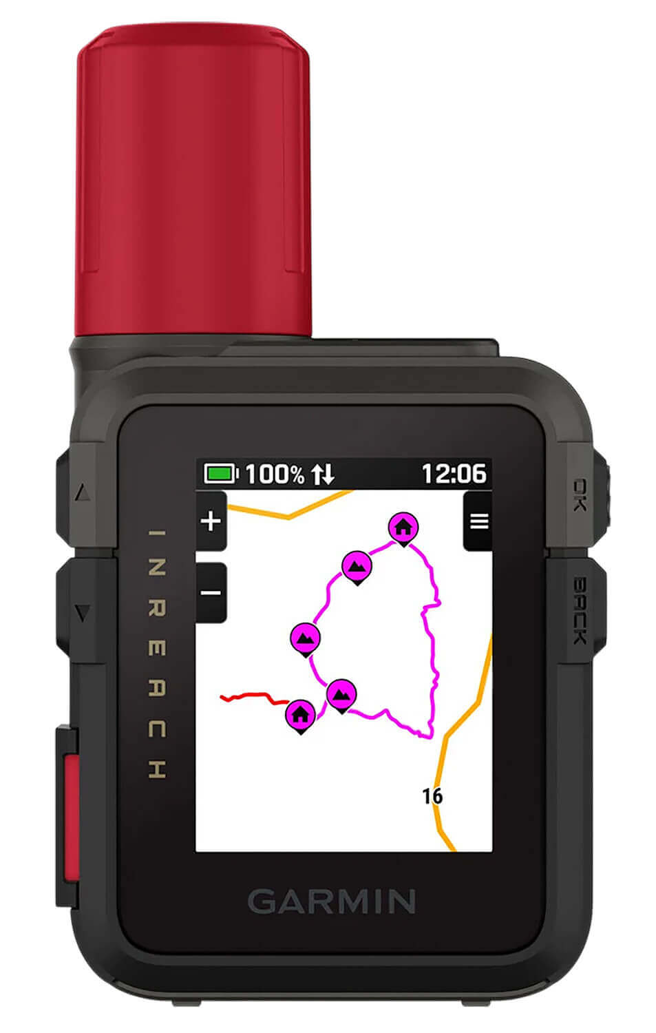 Garmin 0100338710 inReach Mini 3 Plus Black/Red Size Compact Sunlight-Readable/Transflective Color MIP - Image 3