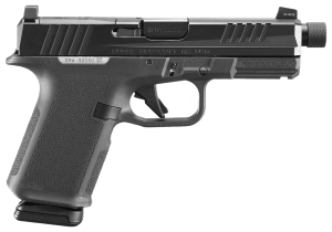 Ruger 19446 RXM 9mm Luger 15+1 4.50" Black FNC Nitride Threaded Barrel & Optic Ready/Serrated Slide  Black Polymer Frame w/Accessory Rail  Textured Grip  RMSc/RMR/DeltaPoint Pro Footprint