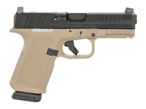 Ruger 19426 RXM 9mm Luger 15+1 4.50" Black FNC Nitride Barrel & Optic Ready/Serrated Slide  Flat Dark Earth Polymer Frame w/Accessory Rail  Textured Grip  RMSc/RMR/DeltaPoint Pro Footprint