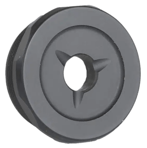 Jk Armament JK155LTEC45 LT Flash Reducer End Cap 45Cal Fits Aluminum Hard Anodized Black