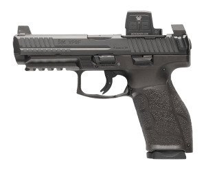 HK 81001351 VP9A1 F w/Optic 9mm Luger 15+1 4.53" Black Barrel & Steel Serrated w/Optic Slide  Black Polymer Frame w/Picatinny Rail  Textured Grip  Vortex CCW