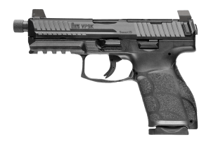 HK 81001231 VP9A1 K Tactical 9mm Luger 10+1 4.70" Black Threaded Barrel  Black Steel Optic Ready/Serrated Slide  Black Polymer Frame w/Picatinny Rail  Textured Grip