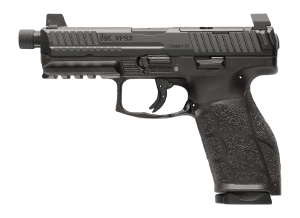 HK 81001224 VP9A1 X Tactical Full Size 9mm Luger 15+1 4.70" Black Threaded Barrel  Black Steel Serrated w/Optic Slide  Black Polymer Frame w/Picatinny Rail  Textured Grip