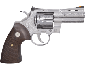 Colt Mfg PYTHONSP3WSSE Python  357 Mag 6rd Shot 3" Stainless Steel Barrel  Cylinder& Frame  Walnut Grip w/Medallion