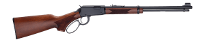 Henry H001PG22 Western 22 S/L/LR 15/17/21+1 18.50" Blued Round Barrel  Black Aluminum Grooved Receiver  American Walnut Fixed w/Pistol Grip Stock