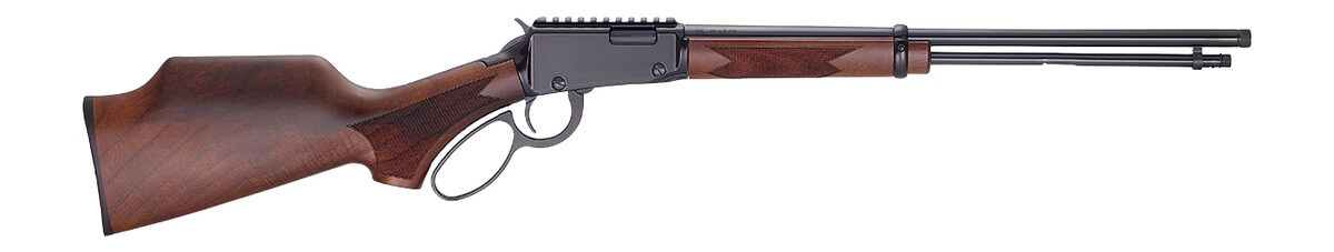 Henry H001PGH22M Sporter 22 WMR 12+1 18.50″ Blued Threaded Barrel Black Aluminum Receiver w/Picatinny Rail American Walnut Fixed w/Pistol Grip Stock Henry H001PGH22M Sporter 22 WMR 12+1 18.50″ Blued Threaded Barrel Black Aluminum Receiver w/Picatinny Rail American Walnut Fixed w/Pistol Grip Stock