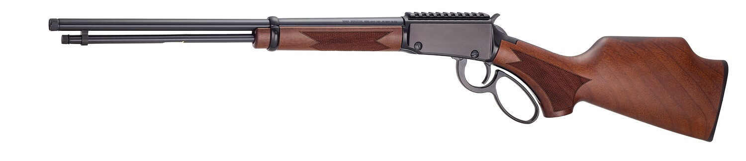 Henry H001PGH22M Sporter 22 WMR 12+1 18.50″ Blued Threaded Barrel Black Aluminum Receiver w/Picatinny Rail American Walnut Fixed w/Pistol Grip Stock Henry H001PGH22M Sporter 22 WMR 12+1 18.50″ Blued Threaded Barrel Black Aluminum Receiver w/Picatinny Rail American Walnut Fixed w/Pistol Grip Stock