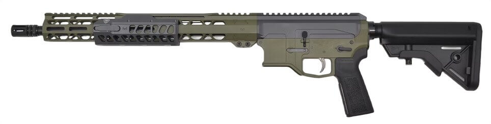 Bilson Arms ARFCS4920R1 BA-15FC 5.56 NATO 20+1 16" Black Threaded Barrel Sniper Green & Gray Cerakote Aluminum Receiver w/Picatinny Rail M-LOK Handguard B5 Bravo Black Polymer Stock B5 Grip Right Hand - Image 2