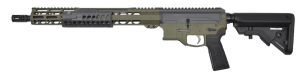 Bilson Arms A2FCS4920R1 BA-15FC 300 Blackout 20+1 16" Black Threaded Barrel Sniper Gray & Green Cerakote Aluminum Receiver w/Picatinny Rail M-LOK Handguard B5 Bravo Black Polymer Stock B5 Grip Right Hand