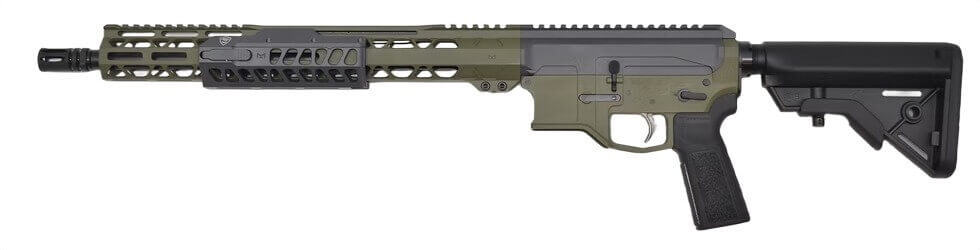 Bilson Arms A2FCS4920R1 BA-15FC 300 Blackout 20+1 16" Black Threaded Barrel Sniper Gray & Green Cerakote Aluminum Receiver w/Picatinny Rail M-LOK Handguard B5 Bravo Black Polymer Stock B5 Grip Right Hand - Image 2