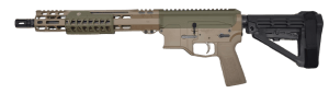 Bilson Arms P2FCSFG20R1 BA-15FCP 300 Blackout 20+1 Black Threaded Barrel Flat Dark Earth/Sniper Green Cerakote Aluminum Receiver w/Picatinny Rail M-LOK Handguard Black Polymer SBA4 Brace Black Polymer Grip Right Hand