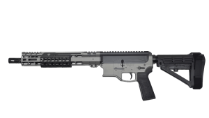 Bilson Arms P8FSSTB20R1 BA-15FCP 338 ARC 10+1 14.50" Stainless Steel Threaded Barrel Tactical Gray/Graphite Black Cerakote Aluminum Receiver w/Picatinny Rail M-LOK Handguard Black Polymer SBA4 Brace Black Polymer Grip Right Hand