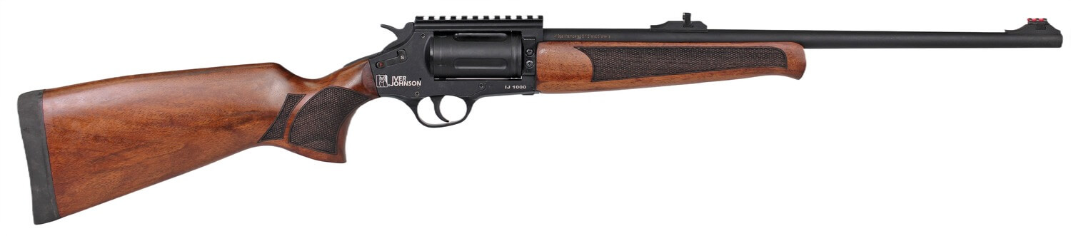 Iver Johnson Arms IJ1000 IJ1000 410 Gauge 5rd 20″ Matte Black Chrome Barrel Matte Black Chrome Receiver w/Picatinny Rail Walnut Fixed Stock Iver Johnson Arms IJ1000 IJ1000 410 Gauge 5rd 20″ Matte Black Chrome Barrel Matte Black Chrome Receiver w/Picatinny Rail Walnut Fixed Stock