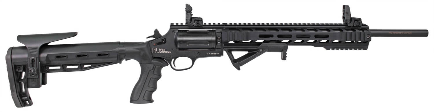 Iver Johnson Arms IJ1000T IJ1000 410 Gauge 5rd 18″ Matte Black Barrel Chrome Matte Black Chrome Receiver w/Picatinny Rail Black Fixed Stock Iver Johnson Arms IJ1000T IJ1000 410 Gauge 5rd 18″ Matte Black Barrel Chrome Matte Black Chrome Receiver w/Picatinny Rail Black Fixed Stock