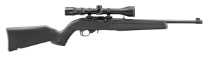 Ruger 32001 10/22 w/Optic 22 LR 10+1 16.40" Satin Black Threaded Barrel  Steel Drilled & Tapped Receiver  Black Fixed w/M-LOK Polymer Stock  Viridian EON 3-9x40mm Scope