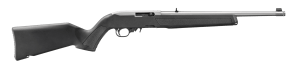 Ruger  10/22  22 LR 10+1 16.40" Satin Stainless Steel Threaded Barrel & Drilled & Tapped Receiver  Black Fixed w/M-LOK Polymer Stock