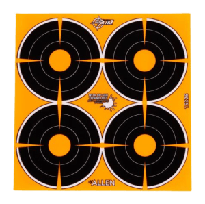 Allen 15326 EZ Aim Splash Adhesive Target Black/Orange (4) 12 Sheets *48 Total Bullseyes Allen 15326 EZ Aim Splash Adhesive Target Black/Orange (4) 12 Sheets *48 Total Bullseyes