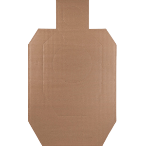 Action Target IDPA-CB-100 IDPA Competition  Torso Cutout Hanging Cardboard Brown 100Ct