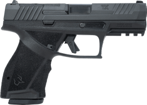 Taurus  TX 9  Compact 9mm Luger 10+1 4" Black Barrel  Black Nitride Alloy Steel Optic Ready/Serrated Slide  Black Stainless Steel Frame w/Picatinny Rail  Interchangeable Backstrap Grip