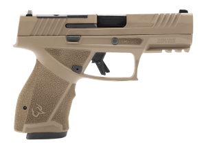 Taurus  TX 9  Compact 9mm Luger 15+1 4" Black Barrel  Flat Dark Earth Alloy Steel Optic Ready/Serrated Slide  Flat Dark Earth Stainless Steel Frame w/Picatinny Rail  Interchangeable Backstrap Grip