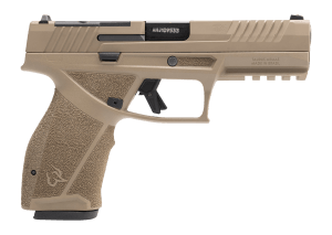 Taurus  TX 9  Full Size 9mm Luger 17+1 4.50" Black Barrel  Flat Dark Earth Alloy Steel Optic Ready/Serrated Slide & Flat Dark Earth Stainless Steel Frame w/Picatinny Rail  Interchangeable Backstrap Grip