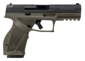 Taurus  TX 9  Full Size 9mm Luger 17+1 4.50" Black Barrel  OD Green Alloy Steel Optic Ready/Serrated Slide  Black Stainless Steel Frame w/Picatinny Rail  Interchangeable Backstrap Grip