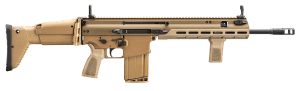 FN  SCAR 17S 7.62x51mm NATO 20+1 16.25" Compensated Barrel  Flat Dark Earth Anodized Aluminum Receiver w/Picatinny Rail  Telescoping Side-Folding w/Adj Cheek Flat Dark Earth Synthetic Stock  A2 Style Grip  Ambidextrous