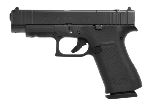 Glock UA4850201FRMOS G48 MOS Slim Compact 9mm Luger 10+1 4.17" Black GMB Barrel  Black nDLC Optic Ready/Serrated Steel Slide  Black Polymer Frame w/Beavertail & Front Rail  Black Textured Polymer Grip  Right Hand