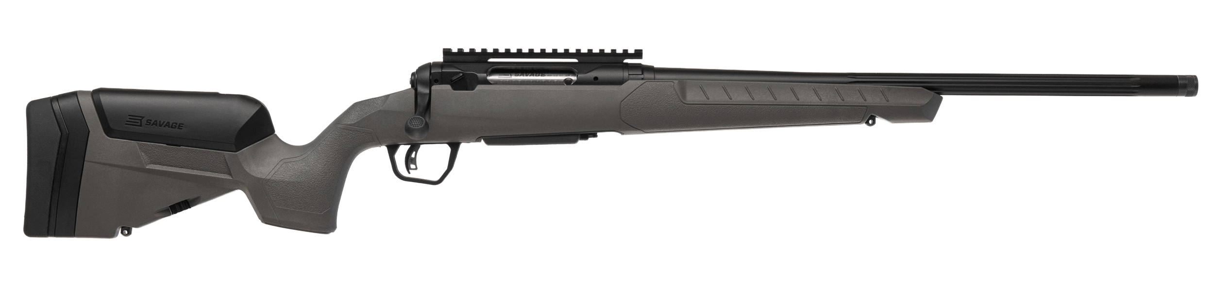 Savage Arms 32400 110 Trailblazer 5.56 NATO 4+1 20″ Fluted Barrel Flat Dark Gray Adj LOP Synthetic Stock Right Hand Savage Arms 32400 110 Trailblazer 5.56 NATO 4+1 20″ Fluted Barrel Flat Dark Gray Adj LOP Synthetic Stock Right Hand